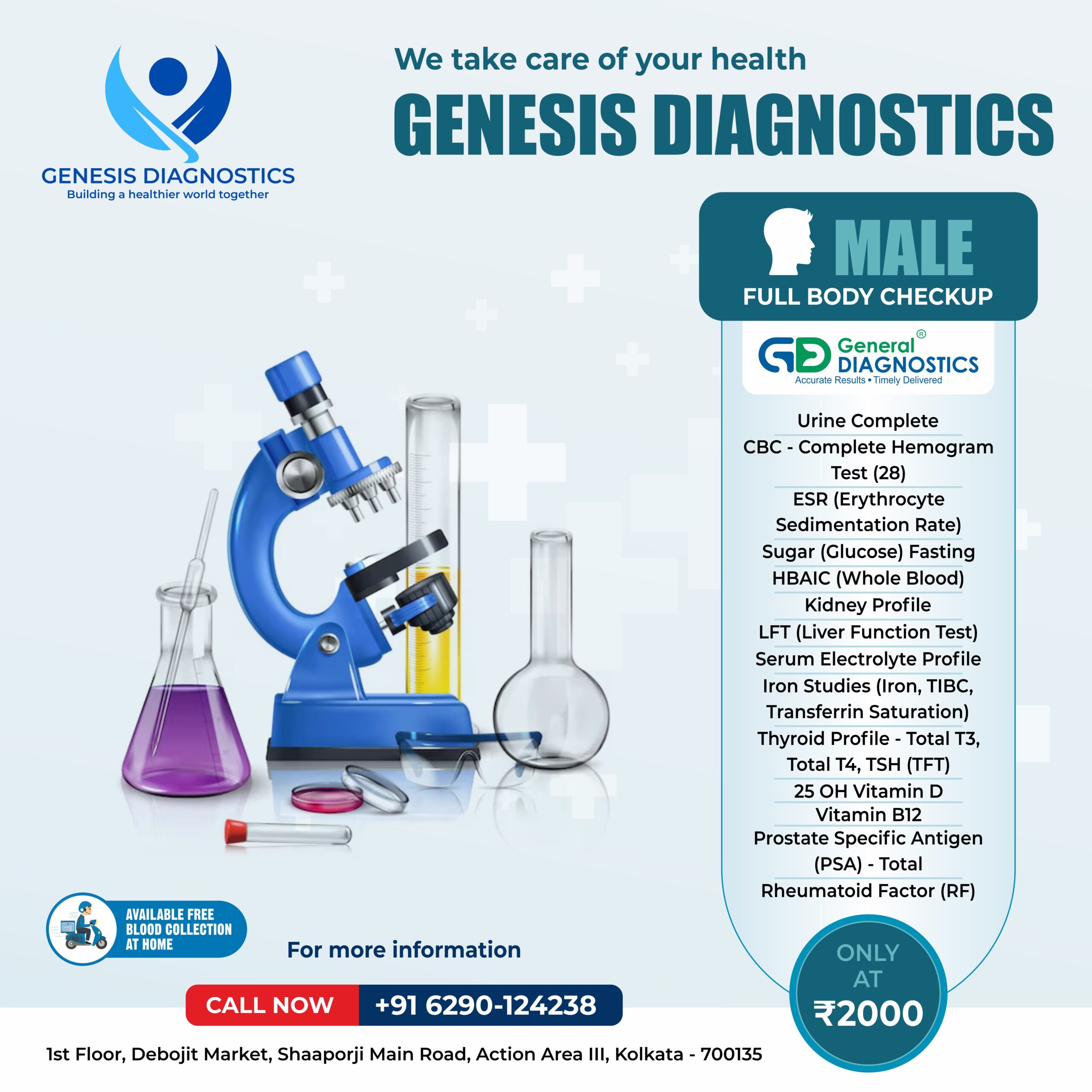 Genesis Diagnostics - MALE Package